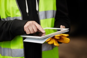 Tradesman accessing portal